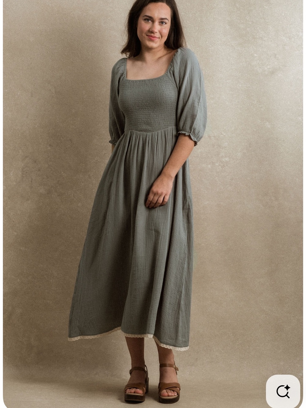 NWT! Neuflora Loveland Dress Dusty Eucalyptus